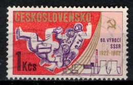 Tchécoslovaquie 1982 Mi 2686 (Yv 2506), Obliteré, Varieté Position 10/1 - Variétés Et Curiosités