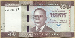Liberia - 20 Dolares 2016 - Liberia