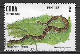 C U B A      -     SERPENT     Majacito  Bobo    -     Oblitéré - Serpenti
