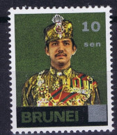 Brunei 1976 Sultan Sir Hassanal Bolkiah Mu'izzaddin Waddaulah - Previous Issue Surcharged - Brunei (1984-...)