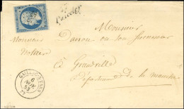 PC 2585 / N° 10 Càd T 15 GAILLAC-S-TARN 77 Cursive 77 / Puicelcy (- RR.) Sur Lettre Pour Granville. 1853. - SUP. - R. - 1852 Luigi-Napoleone