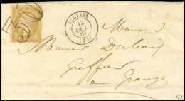 Taxe 30 DT / N° 21 Càd T 15 VELINES (23) Sur Lettre Avec Texte Adressée Localement. 1867. - SUP. - R. - 1862 Napoléon III.