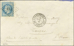 Losange CLZ / N° 29 Càd CAMP DE LANNEMEZAN (63) Sur Enveloppe Sans Texte Pour Langres. 1868. Ex Collection Schatzkes. -  - 1863-1870 Napoleon III With Laurels