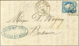 GC 2723 / N° 44 Belles Marges Càd T 17 OLORON-Ste MARIE (64) Sur Lettre Avec Texte Pour Bordeaux. 1870. - TB / SUP. - R. - 1870 Emisión De Bordeaux