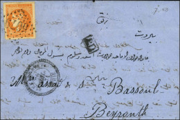 GC 5079 / N° 48 Superbes Marges (infime Pli) Càd T 24 ALEXANDRETTE / SYRIE 26 JUIL. 71 Sur Lettre D'Alep Pour Beyrouth.  - 1870 Ausgabe Bordeaux