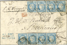 Losange De Fortune De 144 Points (Salles N° 1070) / N° 60 Type I (2 Bandes De 4 Dont 1 Bande Avec Pli Horizontal) Càd Oc - 1871-1875 Cérès