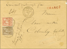 Càd T 18 VÉZELIZE / MEURTHE-ET-MOSELLE / N° 69 + N° 70 Sur Lettre Chargée Présentant Un Forcement En Recette, Au Recto M - 1876-1878 Sage (Typ I)