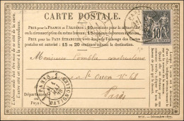 Càd PARIS 1 / PASSY / N° 89 Sur CP Du 1er Mai 1878. Premier Jour Du Tarif. - TB. - R. - 1876-1878 Sage (Typ I)