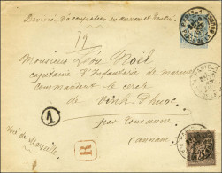 Càd PARIS 1 / PLACE DE LA BOURSE Sur Entier 15c + N° 97 En Recommandé Pour Un Militaire De La Division D'occupation En A - 1876-1878 Sage (Typ I)