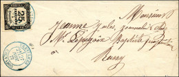 Càd Bleu T 18 TREVIERES / CALVADOS / Timbre-taxe N° 5. 1877. - SUP. - RR. - 1859-1959 Lettres & Documents