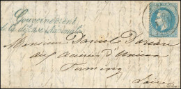 Lettre Avec Texte Daté De Paris Le 26 Septembre 1870 Pour Firminy (84). Càd T 17 TOURS (36) 1 OCT. 70 / N° 29 + Griffe B - Guerra Del 1870