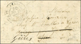 Càd Taxe 30c PARIS / LA MAISON-BLANCHE 26 SEPT. 70 Sur Lettre Pour Grenoble, Au Verso Càd D'arrivée 5 OCT. 70. LE CÉLEST - Oorlog 1870