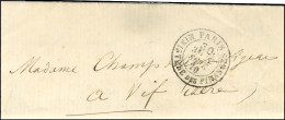 Càd Taxe 30c PARIS / MINISTERE DES FINANCES 22 SEPT. 70 Sur Lettre Pour Vif (Isère). Au Verso, Càd De Passage GRENOBLE 2 - Guerra De 1870