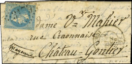 Lettre Avec Texte Daté De Paris Le 18 Octobre 1870 Pour Château-Gontier, Au Recto GC 3179 / N° 29 Càd T 17 ROCROI (7) 19 - Oorlog 1870