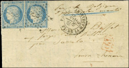 Etoile 3 / N° 37 (2) Càd PARIS / PL. DE LA MADELEINE 20 OCT. 70 Sur Lettre Pour Sarrelouis (Prusse Rhénane) Par La Voie  - Guerra Del 1870