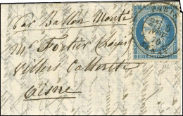 Càd PARIS / SÉNAT 5 NOV. 70 / N° 37 Sur Lettre Pour Villers-Cotterêts, Au Verso Càd D'arrivée 12 NOV. 70. LE GIRONDE. -  - Krieg 1870