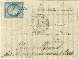 Etoile 35 / N° 37 Càd PARIS / MINISTERE DES FINANCES 11 DEC. 70 Sur Circulaire Imprimée De La Direction Générale Des Man - Oorlog 1870