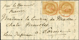 Càd Rouge PARIS (SC) 30 DEC. 70 / N° 28 (2) Sur Lettre Pour Pornic, Au Verso Càd D'arrivée 4 JANV. 71. Exceptionnelle Fr - Oorlog 1870