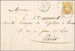 Càd De Rayon 1 PARIS 1 (60) 13 AVRIL 71 / N° 28 Sur Lettre Avec En-tête De La Rue D'Aboukir Pour Paris. - TB. - R. - Krieg 1870