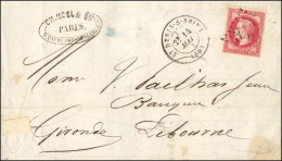 Lettre Avec Texte Daté De Paris Le 13 Mai 1871 Pour Libourne Remise Par Passeur Au Bureau De St Denis-s-Seine. GC 3568 / - Guerre De 1870