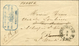 Càd MAGDEBURG 8 AVRIL 71 Sur Lettre De Prisonnier De Guerre Pour Paris Redirigée En Poste Restante à Saint Mandé. Au Ver - Guerre De 1870