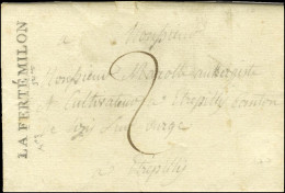 LA FERTE MILON Sur Lettre Avec Texte Daté Du 4 Novembre 1814. Rare Marque Postale Du 18e Utilisée Très Tardivement. - SU - Autres & Non Classés