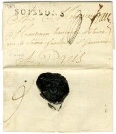 SOISSONS (L N° 6) + '' Franc '' (L N° 7) Sur Lettre Avec Texte Daté Du 13 Décembre 1784 Pour Paris. Au Verso, Beau Cache - Sonstige & Ohne Zuordnung