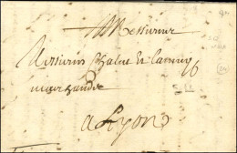 SQ (Saint-Quentin, L N° 11) Sur Lettre Avec Texte Daté De Saint Quentin Le 12 Septembre 1714 Pour Lyon. - TB. - RR. - Sonstige & Ohne Zuordnung