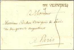 DE VERVINS. (L N° 2a) Sur Lettre Sans Texte Daté Du 14 Avril 1759 Pour Paris. - SUP. - R. - Sonstige & Ohne Zuordnung