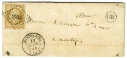 PC Du GC 2433 / N° 21 Càd T 15 MONTBAZENS (11) Sur Lettre Adressée Localement. 1864. - TB / SUP. - Autres & Non Classés