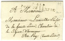 P.41.P. / PONT DE LEMPDE Sur Lettre Avec Texte Daté 1809 Pour Le Puy. - TB / SUP. - Sonstige & Ohne Zuordnung