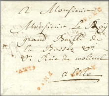 Lettre Avec Texte Daté Du 18 Décembre 1786 Acheminée Par La Petite Poste De Lille Pour Lille. - SUP. - RR. - Other & Unclassified