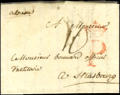 P Couronné Rouge (L N° 5) Sur Lettre Avec Texte Daté Du 10 Juin (1771) Pour Strasbourg. - TB / SUP. - R. - Autres & Non Classés