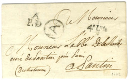 Lettre En Port Dû Avec Texte Daté 1772 Remise Au Bureau A Pour Pantin. - TB / SUP. - Other & Unclassified