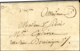 Circulaire En Port Payé Avec Imprimé Daté 1780 Remise Au Bureau F Pour Paris. - TB / SUP. - R. - Otros & Sin Clasificación