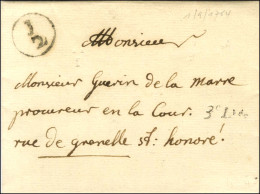 Lettre En Port Payé Avec Texte Daté 1764 Remise Au Facteur J / 2 Pour Paris. - SUP. - R. - Autres & Non Classés