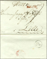 ' Belleville ' Rouge (L N° 113) Sur Lettre Avec Texte Daté 1783 Pour Lille, Au Verso Marque De La Petite Poste K / B1. - - Other & Unclassified