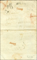' Clichy ' Rouge (L N° 130) Sur Lettre Sans Texte Datée Du 31 Décembre 1787 Pour Paris, Au Recto Marque De La Petite Pos - Otros & Sin Clasificación