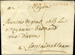 PRÉ St GERVAIS Rouge (L N° 177) Sur Lettre Avec Texte Daté 1794 Pour Fontainebleau. - TB / SUP. - R. - Other & Unclassified