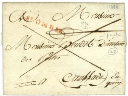 St OMER Rouge (L N° 16) + Paraphe De Franchise (L N° 18). 1789. - TB / SUP. - Autres & Non Classés