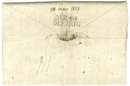 DEB. 64 / OLERON Sur Lettre Avec Texte Daté Des Pays Bas Pour L'Ile D'Oléron. 1823. - TB / SUP. - Other & Unclassified