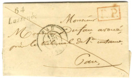 Cursive 64 / Lasseube + P.P. Rouge Càd T 15 PAU (64) Sur Lettre Avec Texte Daté 1847 Pour Pau. - SUP - Other & Unclassified