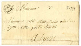 Lettre En Port Payé (L N° 1) Avec Texte Daté De Lyon Le 24 Février 1792 Adressée Localement. - TB / SUP. - Other & Unclassified