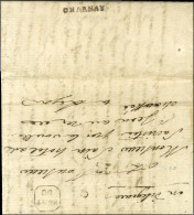 CHARNAY Rougeâtre Au Verso D'une Lettre Avec Texte Daté Du 23 Août 1780 Adressée En Port Dû à Lyon. - SUP. - R. - Other & Unclassified