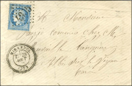 GC 4905 / N° 60 Càd T 24 MIRANDOL (77) Sur Lettre Pour Albi. 1872. - TB / SUP. - R. - Sonstige & Ohne Zuordnung