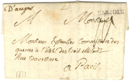 '' D'aups '' + BARJOLS (L N° 1) Sur Lettre Avec Texte Daté Du 5 Décembre 1771 Pour Paris. - TB / SUP. - Autres & Non Classés