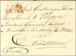 P.93.P. / BREDA Rouge Sur Lettre Avec Texte Daté 1811 Pour Amsterdam. - TB / SUP. - 1792-1815: Départements Conquis