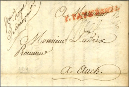 '' Bau Royal De Correspondance '' + P.PAYÉ PARIS Rouge (S N° 9082b) Sur Lettre Avec Texte Daté Du 10 Avril 1774 Pour Auc - Ohne Zuordnung