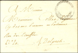 Marque Postale Ornée Fleurs De Lys échoppées BUREAU [ROYAL échoppé] DE CORRESPONDANCE GENERALE / PORT FRANC (S N° 9090)  - Ohne Zuordnung