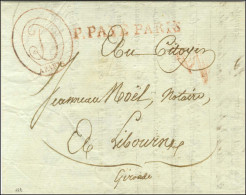 Bau DE CORRESPce ET DE COMMISSION échoppé Rouge / A PARIS (S N° 9137) Daté Du 16 Floréal An 12 Signée Dessagne Sur Lettr - Zonder Classificatie